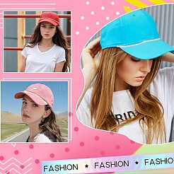 5 шт. латунные цепочки-скрепки и акриловые бусины с имитацией жемчуга цепочка для бейсболки&nbsp;HJEW-YW00097