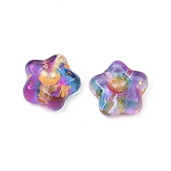 Гальванопокрытие и стеклянные бусины с золотым металлическим плетением&nbsp;EGLA-T029-02G