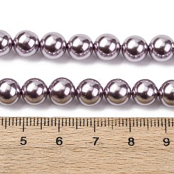 Гальванические оболочки жемчужные бусы пряди BSHE-G041-8mm-02