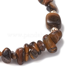 Braccialetti elasticizzati da donna con pietre naturali miste e perline cubiche&nbsp;BJEW-JB10808