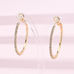 Латунные микро проложить серьги стержня кубического циркония&nbsp;EJEW-R025-32G