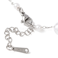 Браслеты из круглых бусин из АБС-пластика&nbsp;BJEW-G774-05P