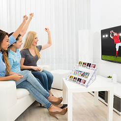 6-уровневая пластиковая стойка для дисплея для мини-карты&nbsp;DJEW-WH0028-002A