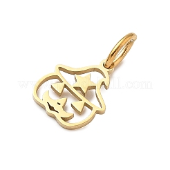 Подвески из нержавеющей стали 304 на тему Хэллоуина&nbsp;LS-STAS-Z164-04G-02