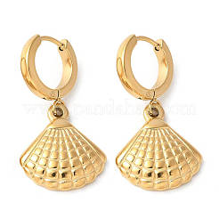 Серьги-кольца из нержавеющей стали 304 для женщин&nbsp;LS-EJEW-Z092-02G-02