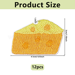 12 шт. заплатки из полиэфирной ткани&nbsp;AJEW-DC0003-86