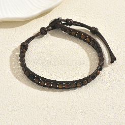 Браслеты из круглых бусин из натурального тигрового глаза GY7177