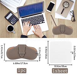 1шт чехол для очков из искусственной кожи AJEW-CN0002-38C