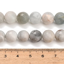 天然石アクアマリンビーズ連売り  ラウンド  多面カット  8mm  穴：1mm  約46個/連  14.96''（38センチメートル）&nbsp;LS-GG-CBA7BB7-A01-8mm