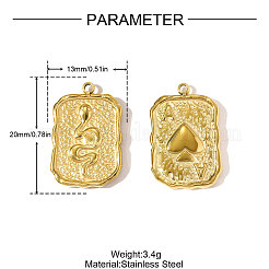 Подвески из нержавеющей стали 304&nbsp;STAS-OY010-73G