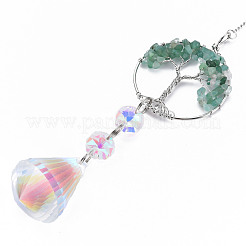 Естественный зеленый авантюрин большие кулоны&nbsp;G-N333-009C