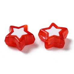 Звезды акриловые бусины TACR-C001-02B