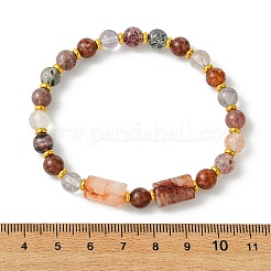 Armbänder aus natürlichem eisenhaltigem Quarz und Super-Seven-Quarzperlen&nbsp;BJEW-JB13927