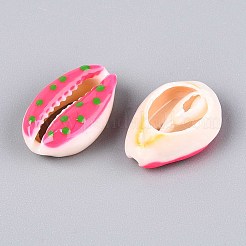 Бусины из натуральных раковин каури SSHEL-N034-35-06