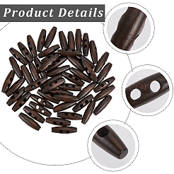 70 шт. пуговицы из натурального дерева WOOD-GF0002-29A