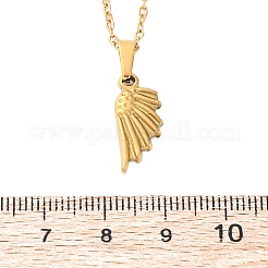 Ожерелья с подвесками из нержавеющей стали wing 304 NJEW-H059-22G