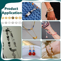 600шт наборы бусин-разделителей из сплава&nbsp;FIND-PH0025-83