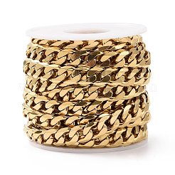 Ионное покрытие (ip) 304 нержавеющая сталь кубинские звенья цепи CHS-L020-023G