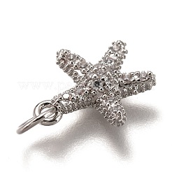 Латунные микропаве прозрачные кубические циркониевые подвески ZIRC-B002-64P