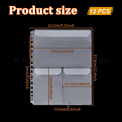 Pagine di ricambio per raccoglitore di album in plastica pvc&nbsp;FIND-WH0173-118A