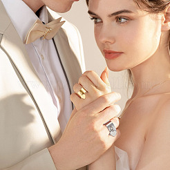 Кольца-манжеты из нержавеющей стали 304 RJEW-UN00012