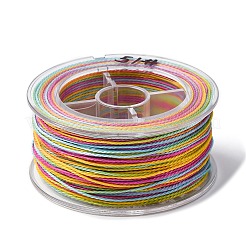 Сегментный окрашенный вощеный полиэфирный шнур YC-C003-02A