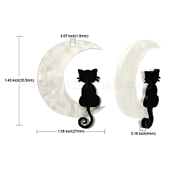 20шт 2 стиля непрозрачные акриловые подвески&nbsp;OACR-CJ0001-21