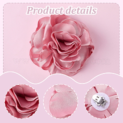 1 пара украшений для обуви из цветочной ткани&nbsp;AJEW-DR0001-65C