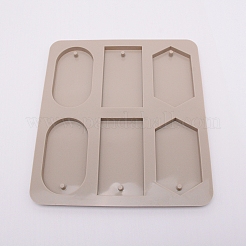 Геометрические Молды для подвесок из пищевого силикона&nbsp;LS-DIY-WH0176-66