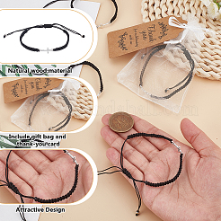 24 bracelet à maillons croisés en alliage&nbsp;BJEW-GO0001-44