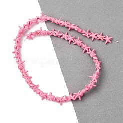 Fili di perline tinte turchesi sintetiche&nbsp;G-B184-C03-01
