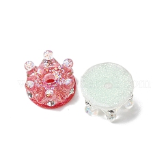 Прозрачные бусины из смолы и хрустальных страз RESI-G119-11