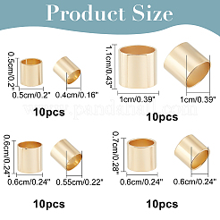 40 шт. 4 латунных трубчатых бусин&nbsp;KK-AR0002-47