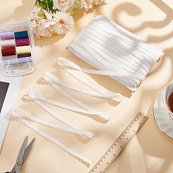 Плоский полиэстеровый широкий эластичный шнур&nbsp;OCOR-WH0100-22B