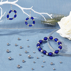 120 шт. 6 бусины из нержавеющей стали 304&nbsp;STAS-UN0025-48