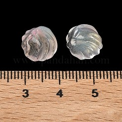 Perles de verre transparentes bicolores&nbsp;GLAA-H041-02H