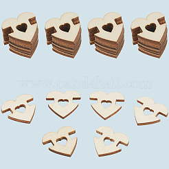 1 набор деревянных пуговиц с 1 отверстиями&nbsp;BUTT-CY0001-16A