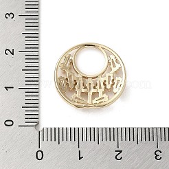 Латунные микропаве прозрачные подвески с фианитом KK-M275-12G