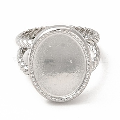 Открытые манжеты из нержавеющей стали марки 304 RJEW-B027-29P