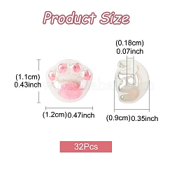 32шт акриловые бусины с УФ-покрытием MACR-FS0002-10