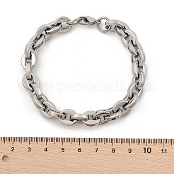 Bracelets à maillons ovales en acier inoxydable 304 pour femmes et hommes&nbsp;BJEW-F488-62P