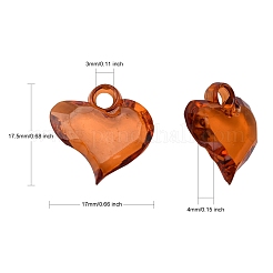 Прозрачные акриловые подвески&nbsp;PL762Y-14