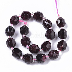 Гранат природный бисер нитей G-R462-02