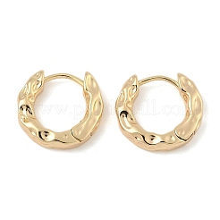 Латунные серьги обруча EJEW-D320-23G