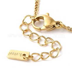 Браслеты-банты из витой цепочки из нержавеющей стали 304 для женщин BJEW-K237-12G