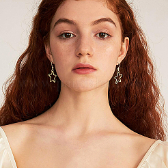 Долговечные латунные крючки для серьги KK-BC0006-06G-NF