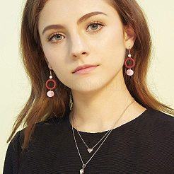 Подвески из искусственного норкового меха WOVE-PH0001-07