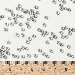 MIYUKIラウンドロカイユビーズ  日本製シードビーズ  （rr240)灰色の裏地付きクリスタル  8/0  3mm  穴：1mm  約422~455PCS /ボトル  10 G /ボトル&nbsp;SEED-JP0009-RR0240