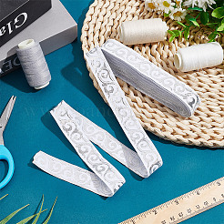 Жаккардовая цветочная лента из поликоттона длиной 7 м. DIY-WH0568-58A