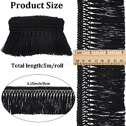 Хлопковая лента с кисточками OCOR-WH20004-05B